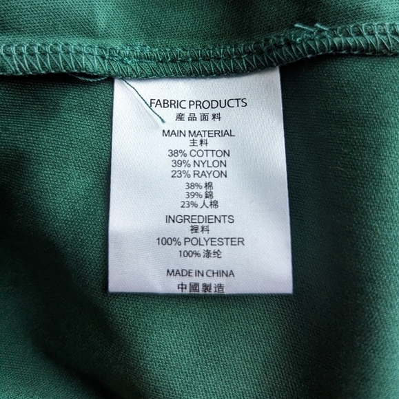 Miusol Deep Green Faux Wrap Ruffle Dress Scalloped Neck HiLo Skirt sz XXL= US XL - Picture 8 of 11